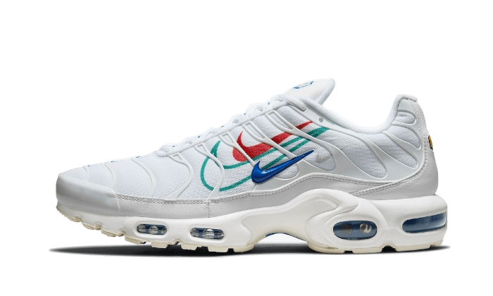 Nike Air Max Plus Multi-Swoosh White, White/Green Noise/University Red/Game Royal (DN6994-100)