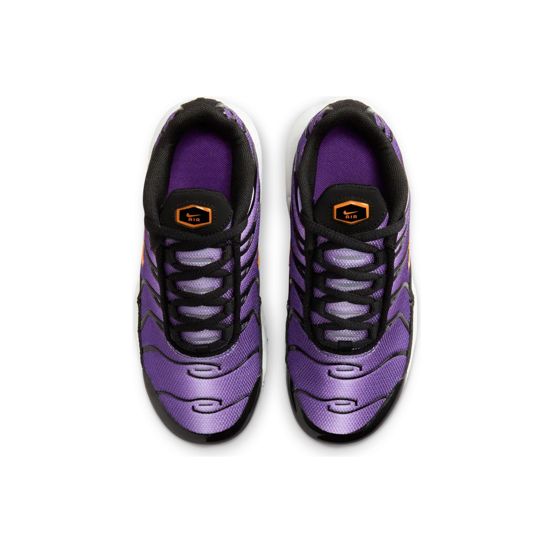 Nike Air Max Plus OG Voltage Purple (2024) (PS), Black/Voltage Purple/Purple Agate/Total Orange (CD0610-024)