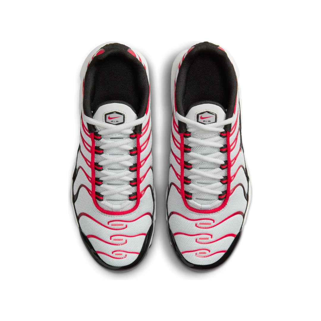 Nike Air Max Plus Pure Platinum Black White University Red, Pure Platinum/Black/White/University Red (CD0609-027)