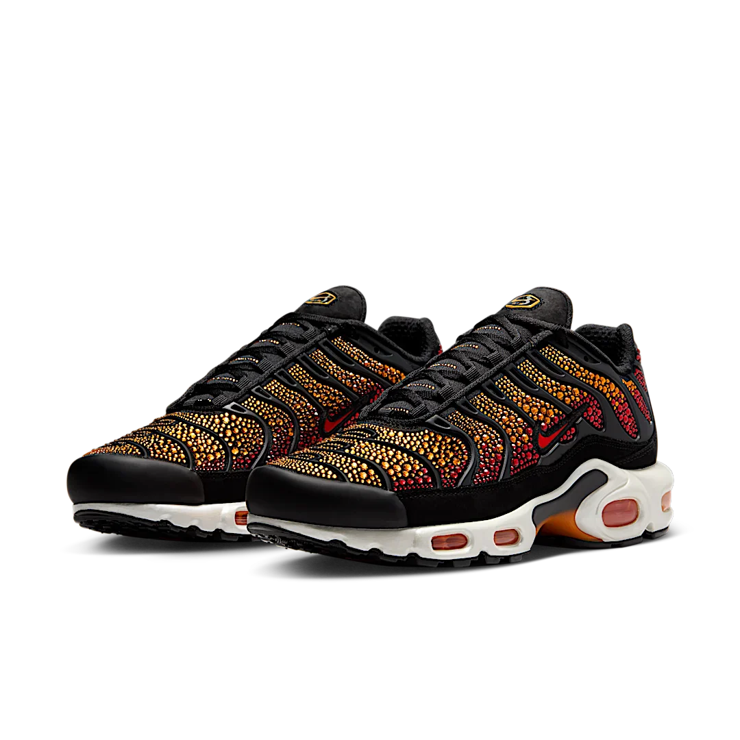 Nike Air Max Plus Swarovski Sunset, Black/Fire Red/Pimento/Bright Ceramic/Saturn Gold (FZ9042-001)