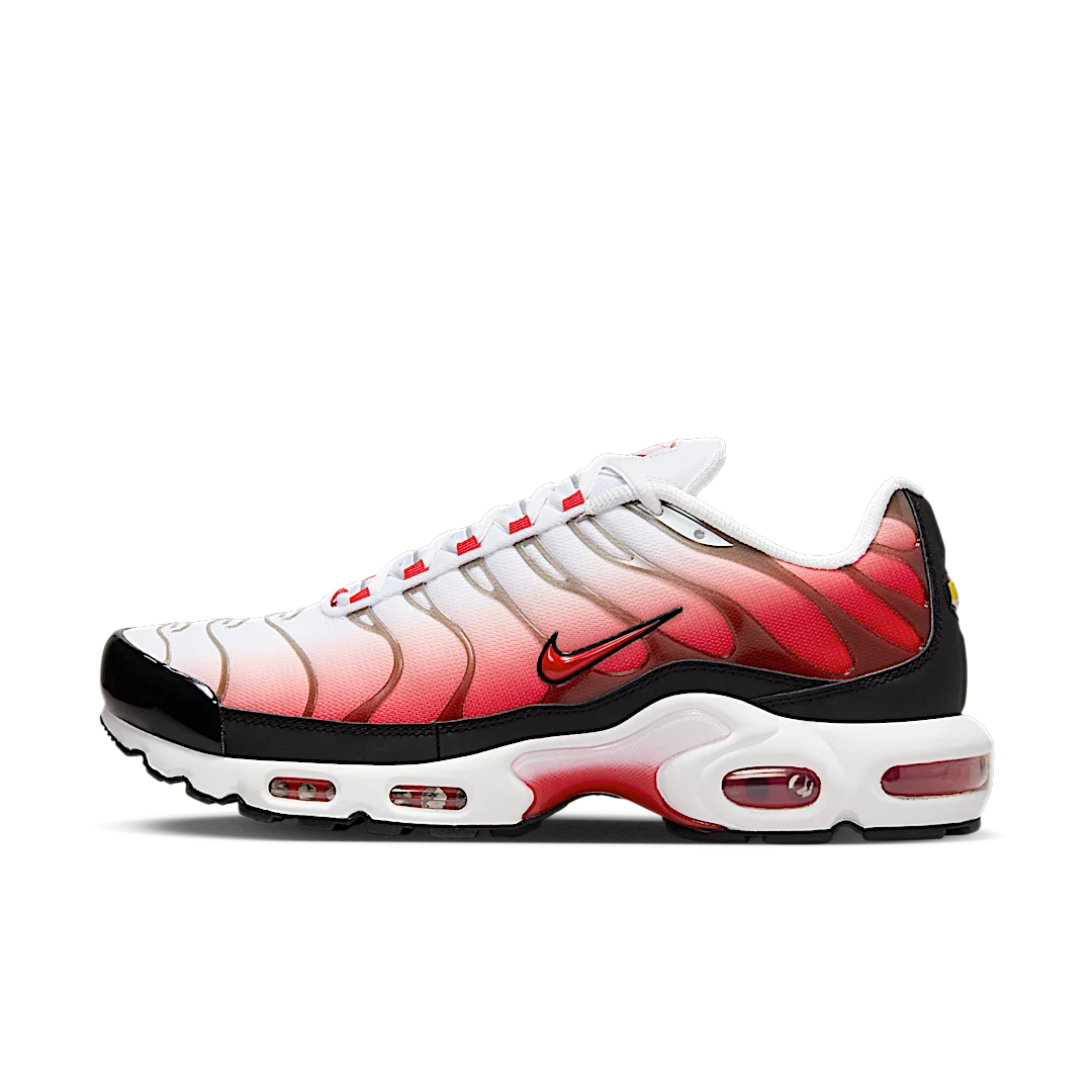 Nike Air Max Plus White Black University Red, White/Black/Metallic Silver/University Red (HM9611-100)