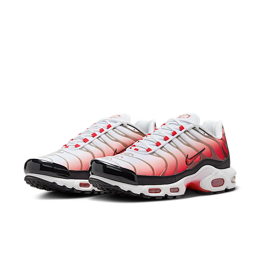 Nike Air Max Plus White Black University Red, White/Black/Metallic Silver/University Red (HM9611-100)