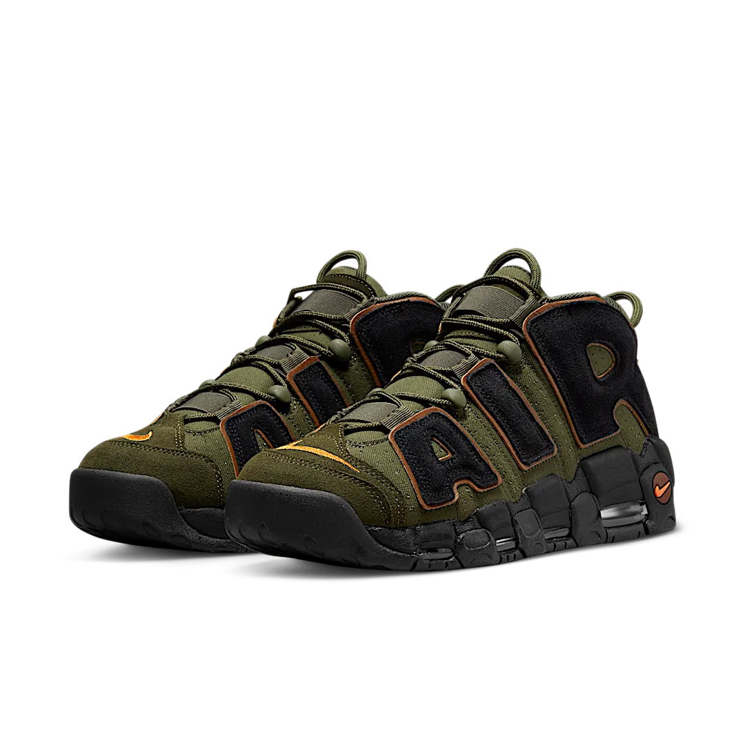 Nike Air More Uptempo 96 Cargo Khaki Alpha Orange, Cargo Khaki/Black-Pecan-Alpha Orange (DX2669-300)