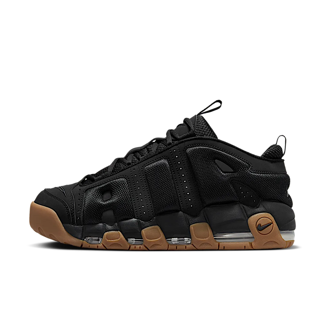 Nike Air More Uptempo Low Black Gum