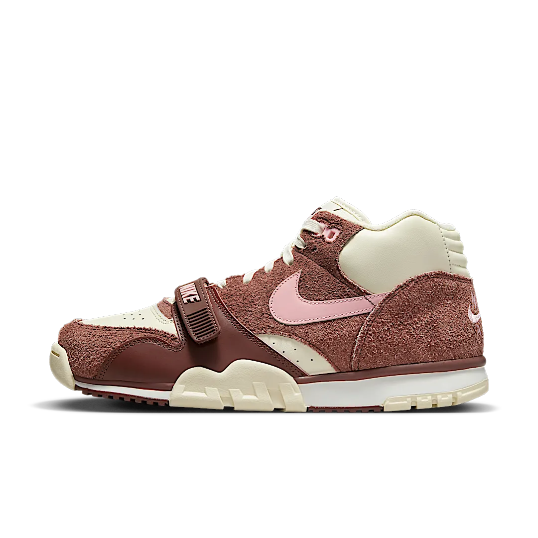 Nike Air Trainer 1 Valentine's Day (2023), Dark Pony/Medium Soft Pink/Coconut Milk (DM0522-201)