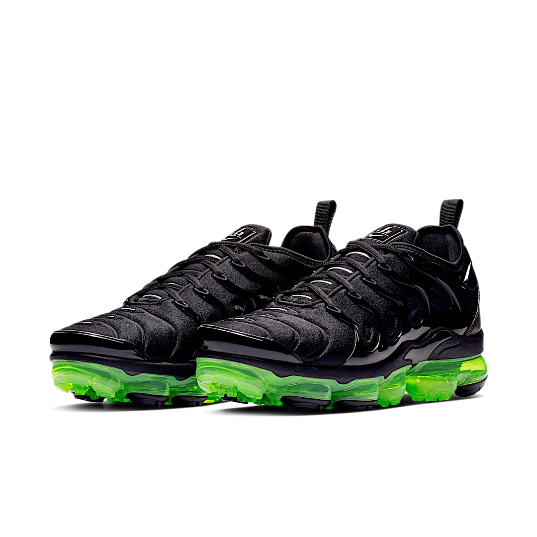 Nike Air VaporMax Plus Black Volt Sole, Black/Reflect Silver-Volt (924453-015)