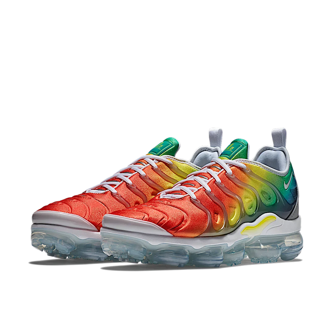 Nike Air VaporMax Plus Rainbow, White/White-Neptune Blue-Dynamic Yellow (924453-103)