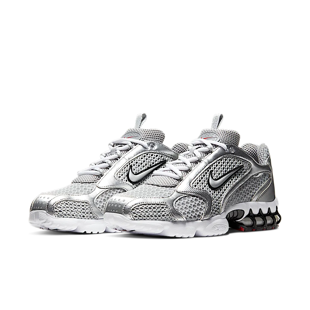 Nike Air Zoom Spiridon Cage 2 Metallic Silver, Light Smoke Grey/Metallic Silver (CJ1288-001)