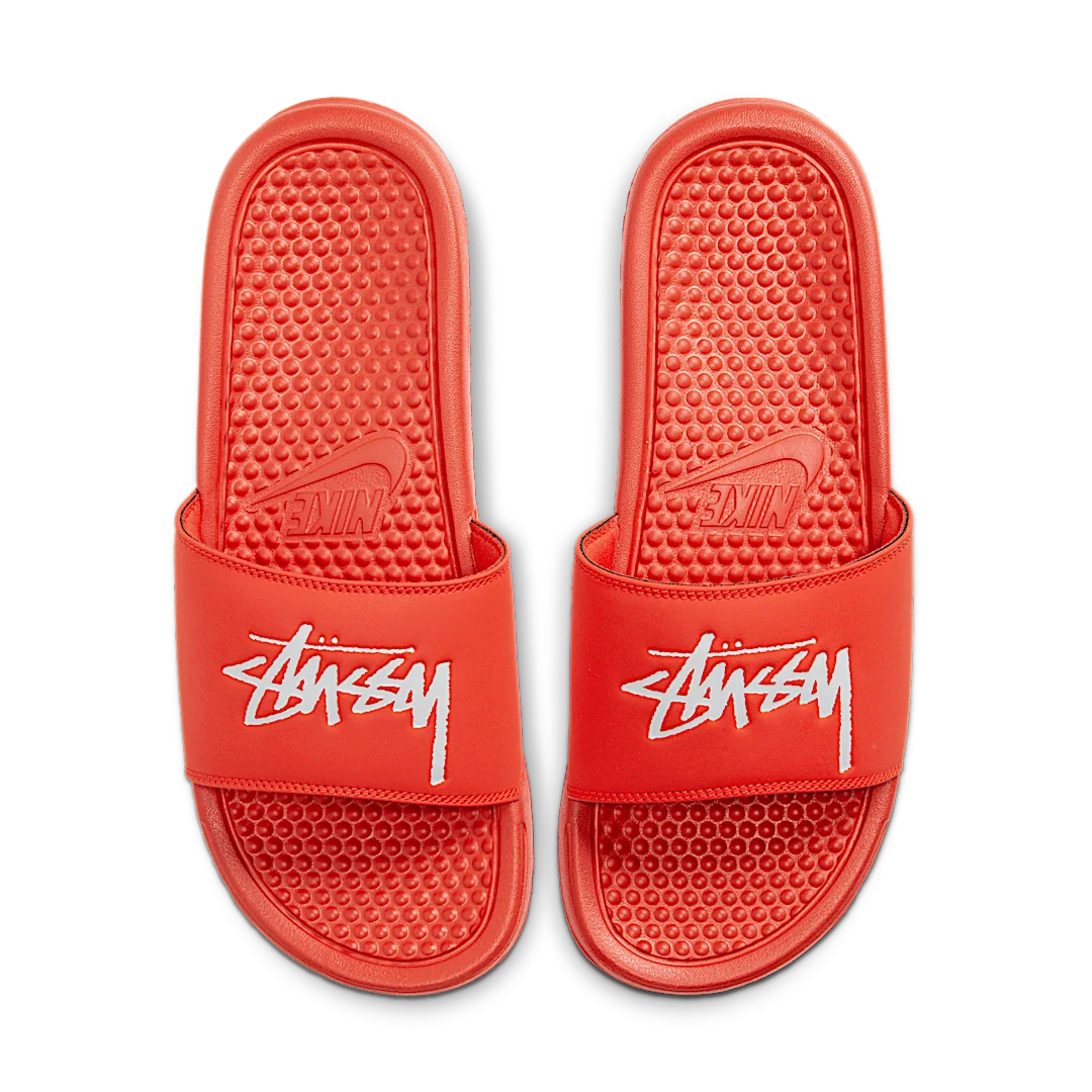 Nike Benassi Stussy Habanero Red, Habanero Red/White-Habanero Red (CW2787-600)
