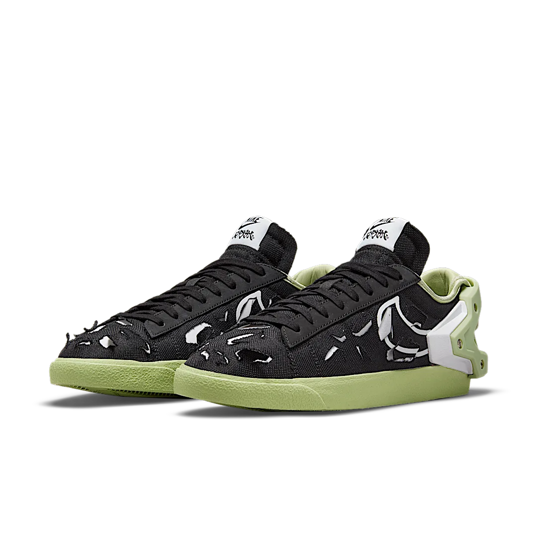 Nike Blazer Low Acronym Black Olive Aura, Black/White/Olive Aura (DO9373-001)