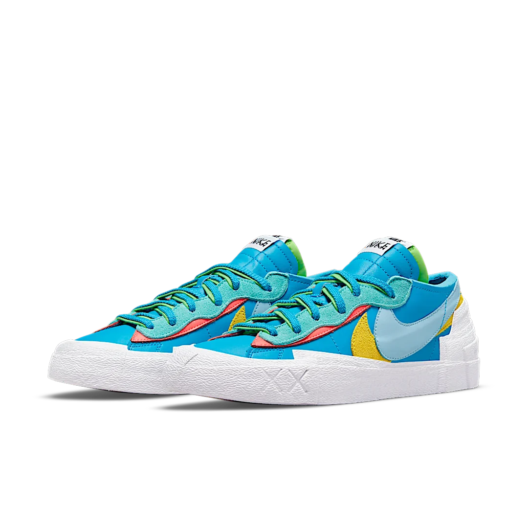 Nike Blazer Low sacai KAWS Neptune Blue, Neptune Blue/Light Blue-Pink-Yellow (DM7901-400)