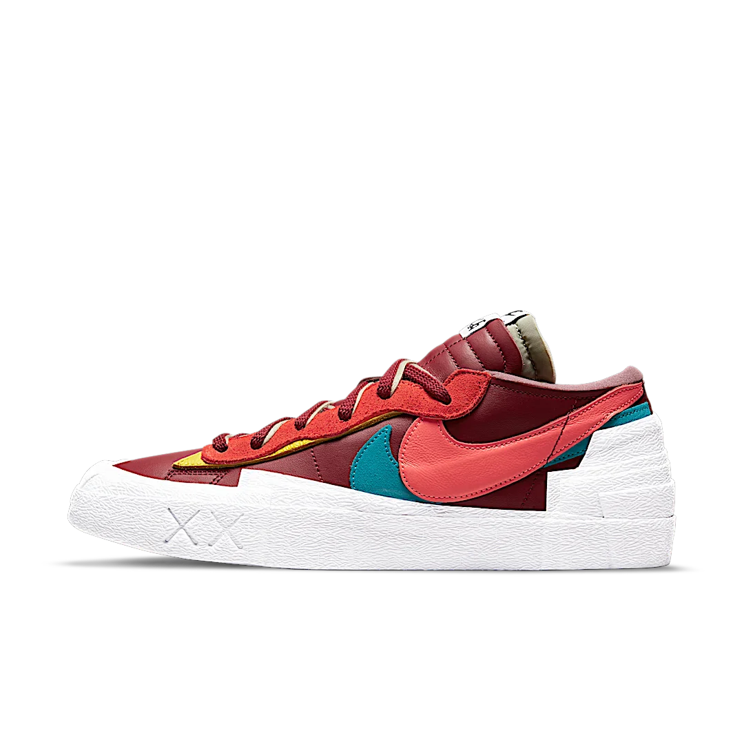 Nike Blazer Low sacai KAWS Red, Team Red/Orange-Pink-Blue (DM7901-600)