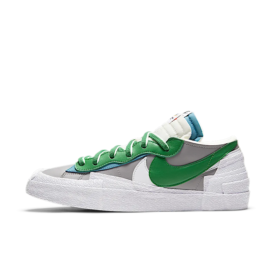 Nike Blazer Low sacai Medium Grey Classic Green, Medium Grey/Classic Green-White (DD1877-001)