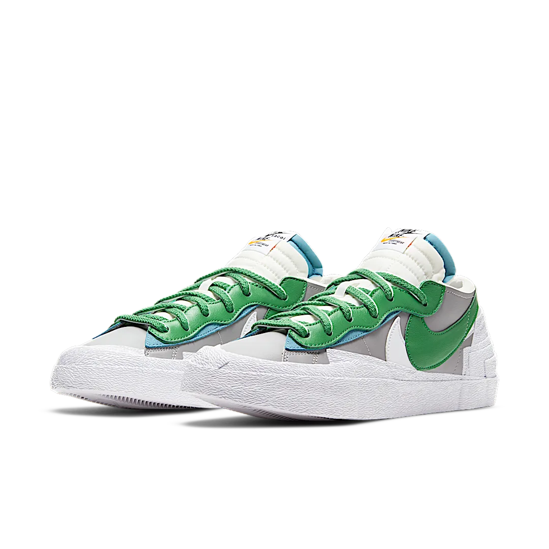 Nike Blazer Low sacai Medium Grey Classic Green, Medium Grey/Classic Green-White (DD1877-001)