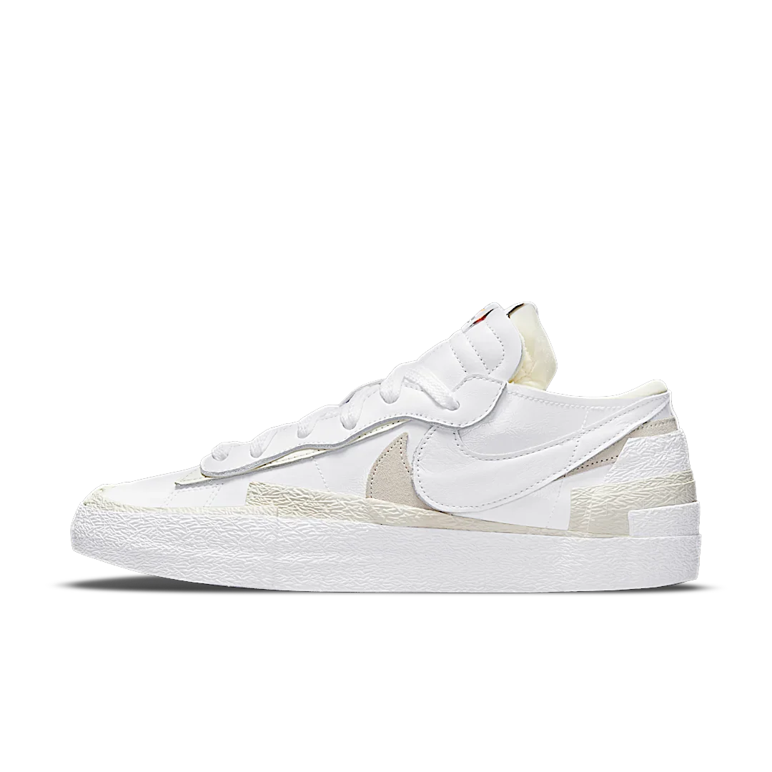 Nike Blazer Low sacai White Patent Leather, White/Sail (DM6443-100)