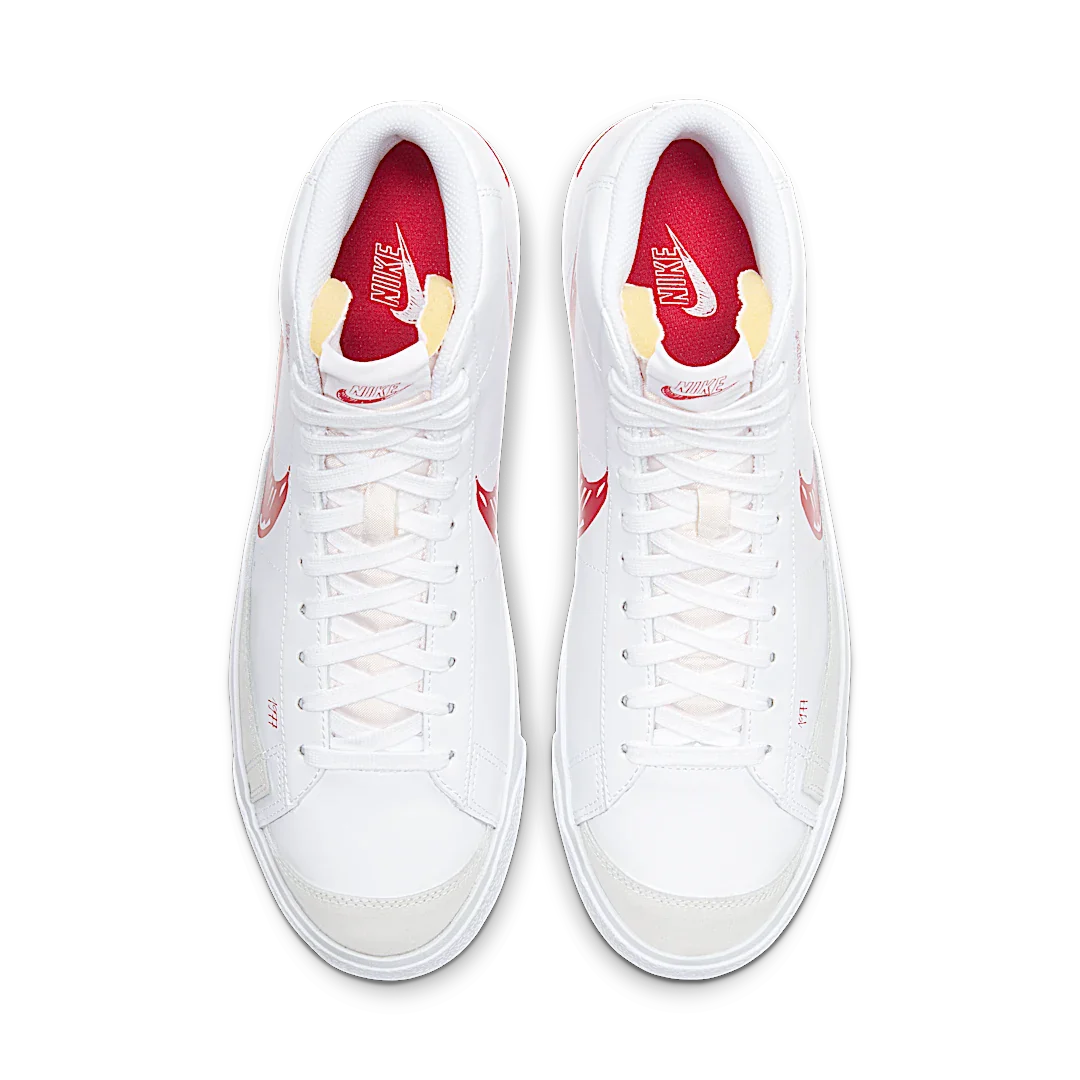 Nike Blazer Mid 77 Sketch White Red, Summit White/Gym Red-Sail (CW7580-100)