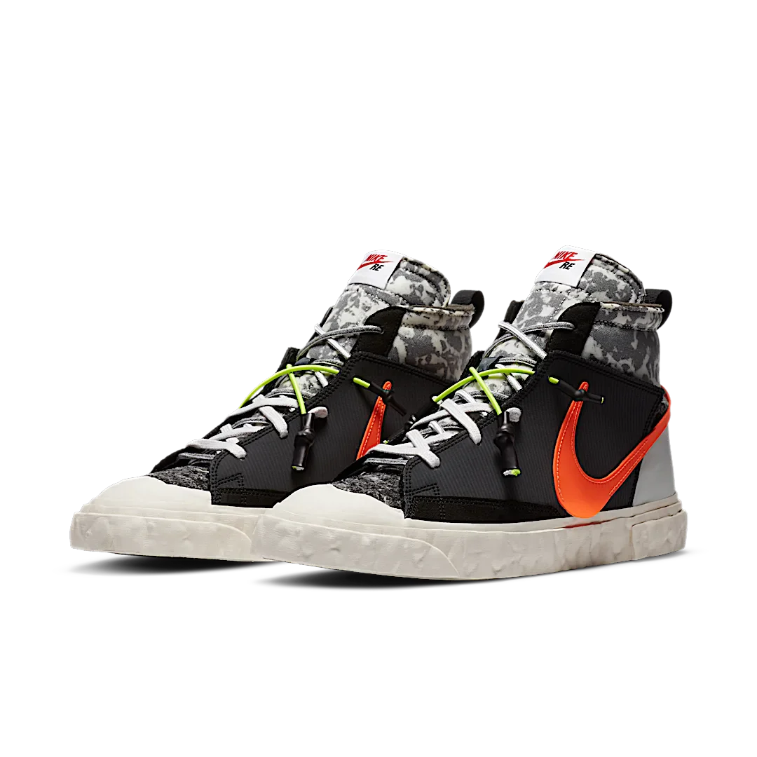 Nike Blazer Mid READYMADE Black, Black/Vast Grey/Volt/Total Orange (CZ3589-001)