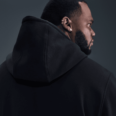 Nike Club Fleece Pullover Hoodie Black/White