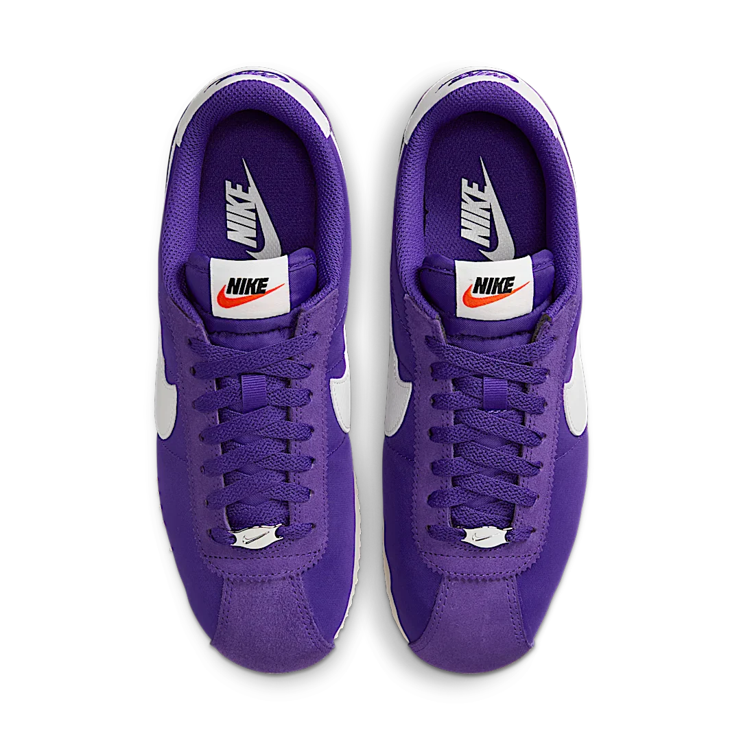 Nike Cortez Textile Field Purple Alabaster Safety Orange Summit White, Field Purple/Alabaster/Safety Orange/Summit White (DZ2795-500)