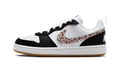 Nike Court Borough Low Black White Leopard Swoosh
