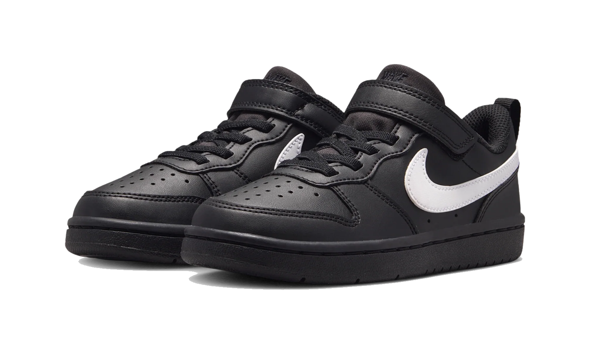 Nike Court Borough Low Recraft Black White Black (PS)