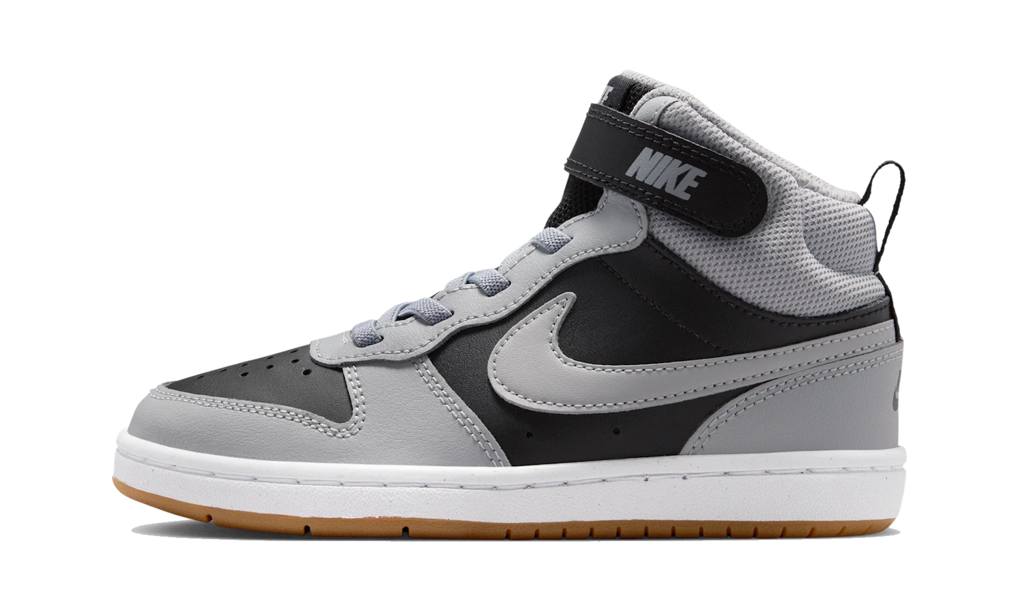 Nike Court Borough Mid 2 Black Light Smoke Grey Gum (PS)