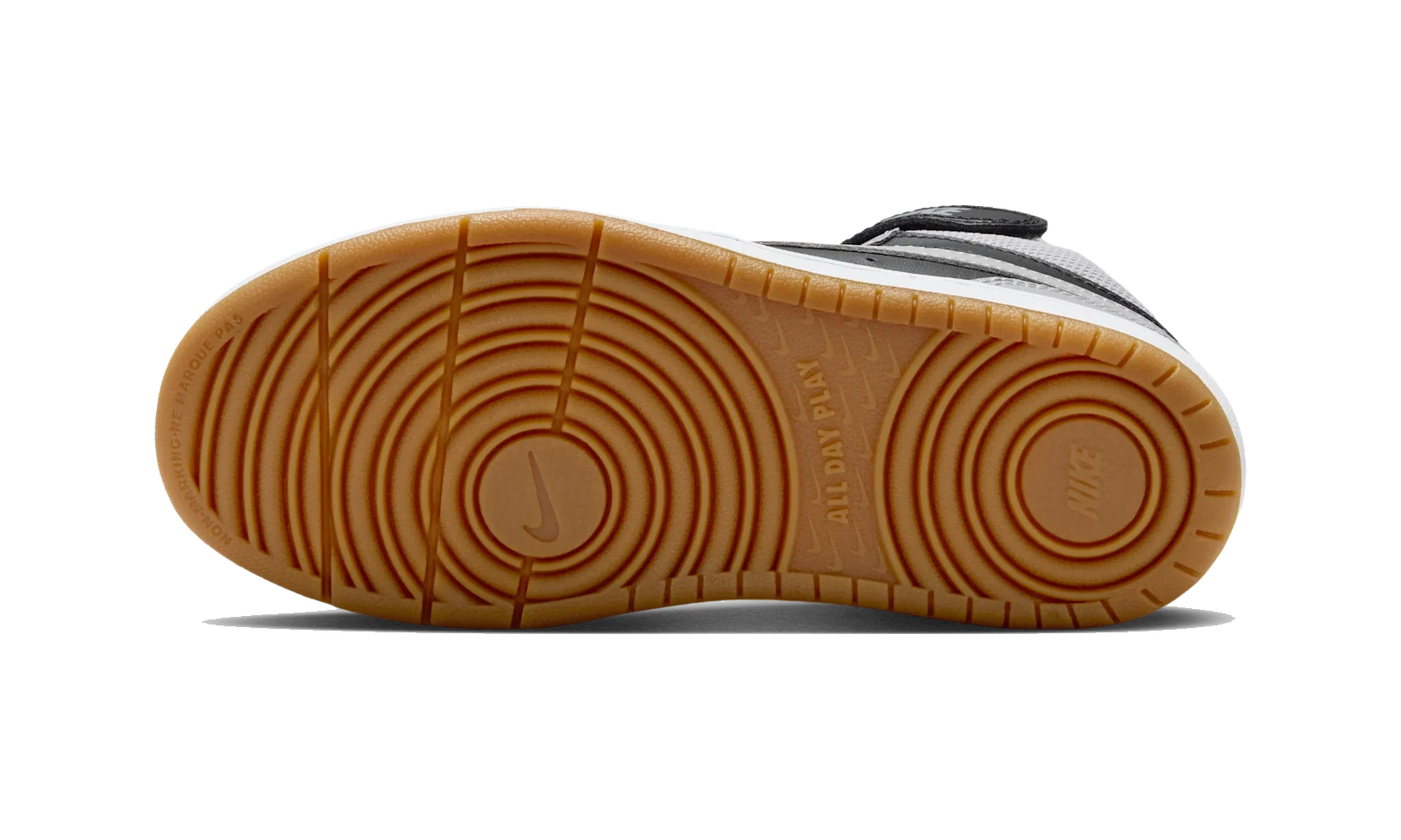 Nike Court Borough Mid 2 Black Light Smoke Grey Gum (PS)