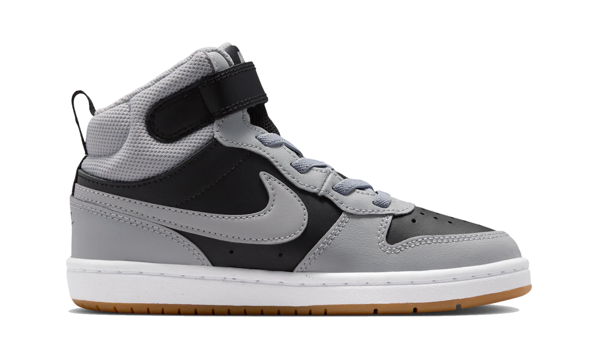 Nike Court Borough Mid 2 Black Light Smoke Grey Gum (PS)