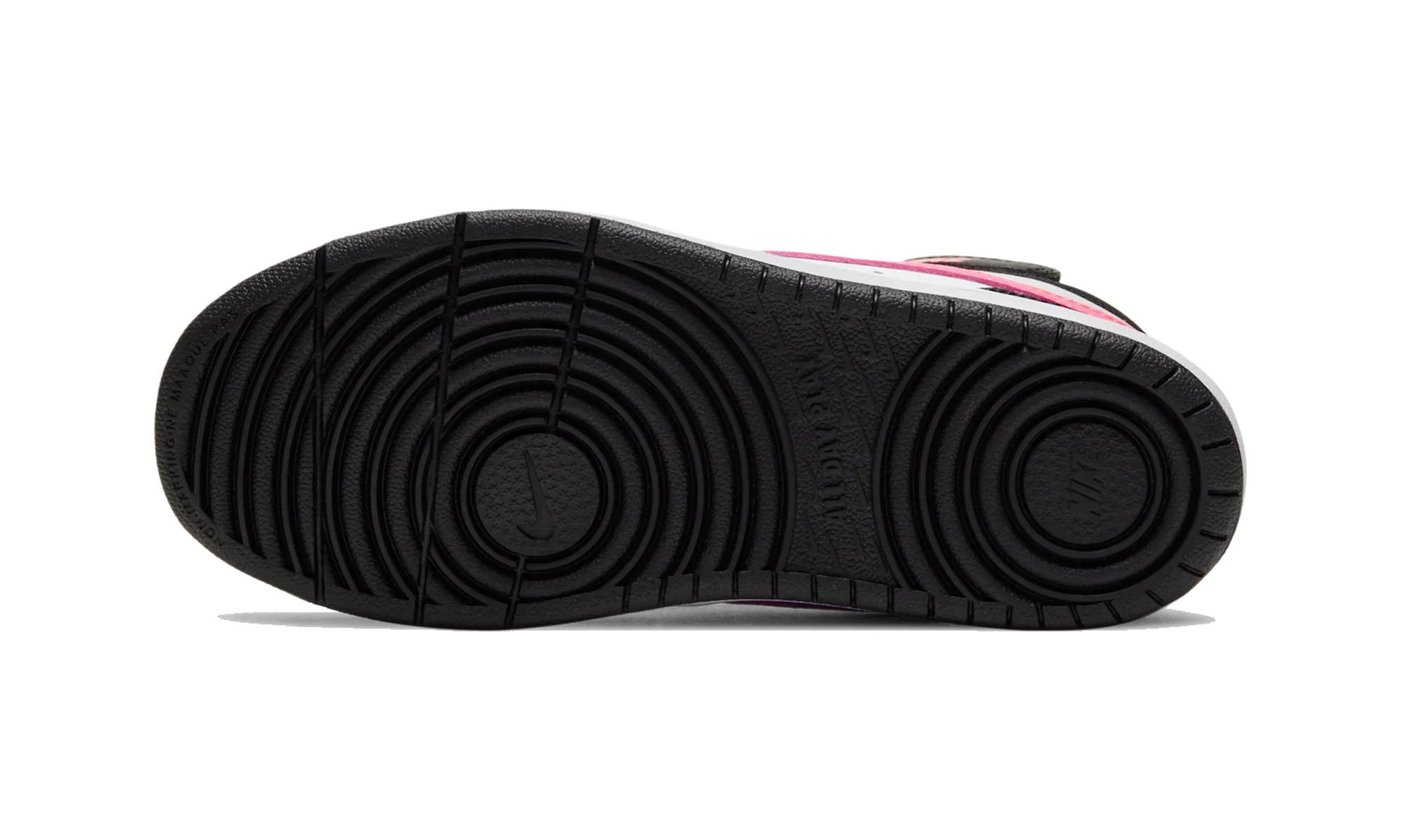Nike Court Borough Mid 2 Black White Sunset Pulse (PS)