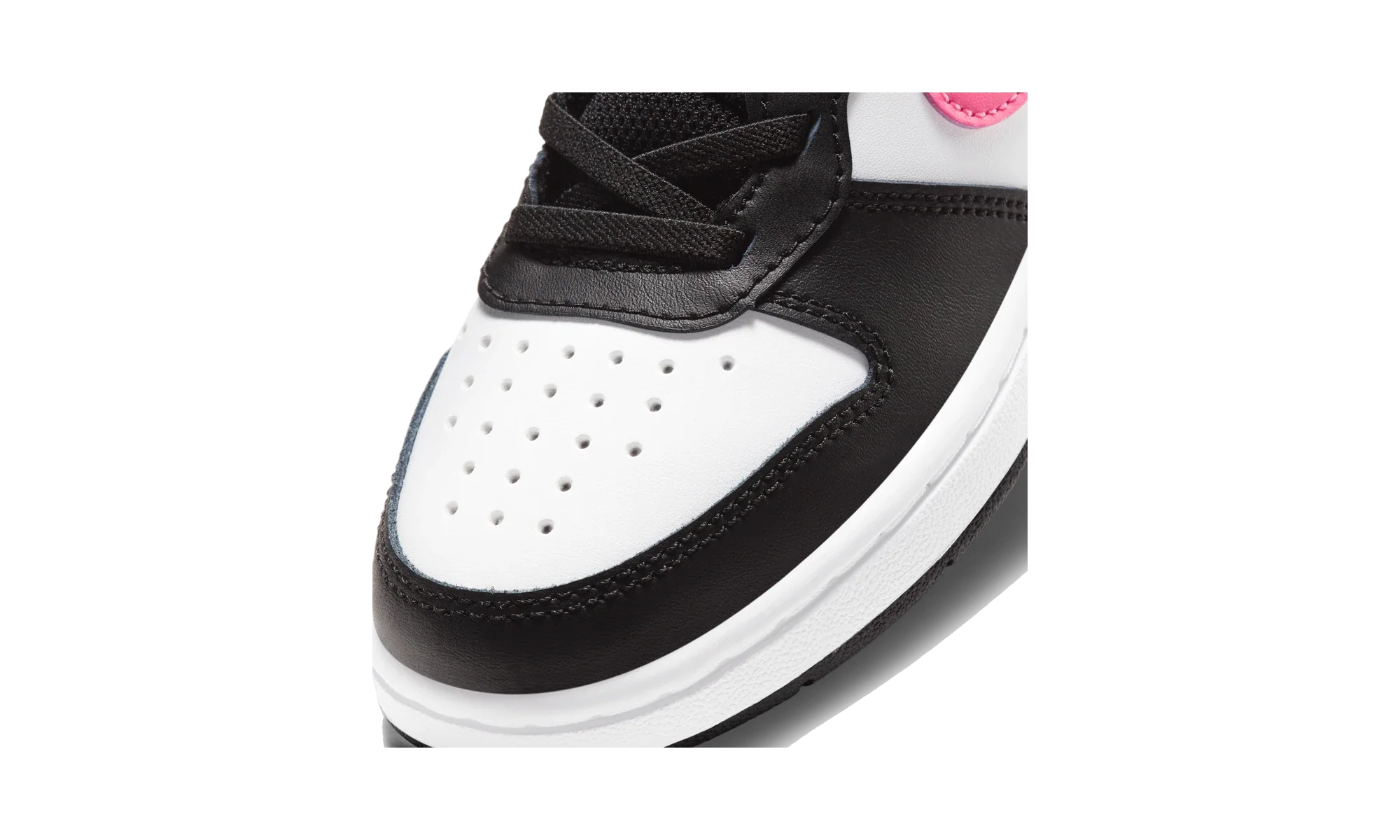 Nike Court Borough Mid 2 Black White Sunset Pulse (PS)