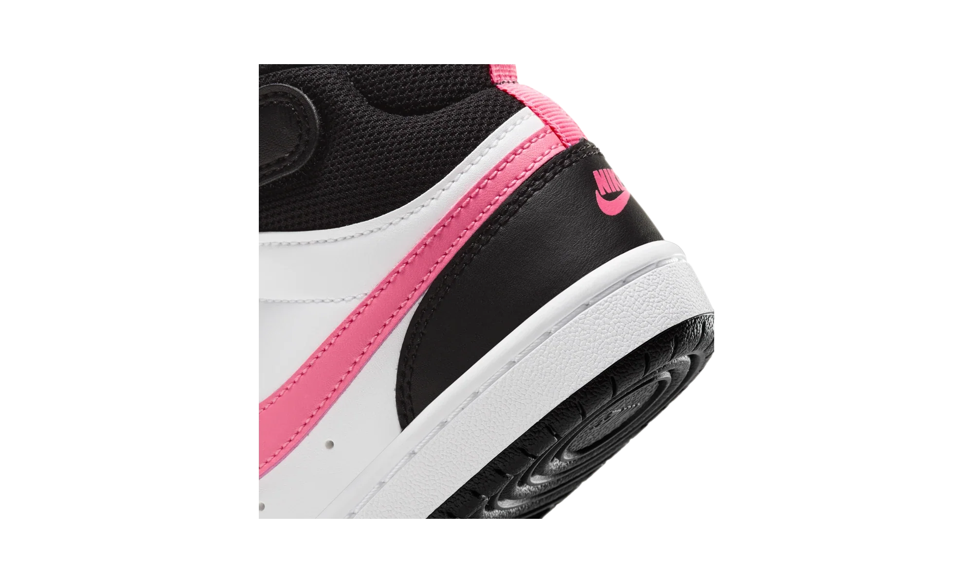 Nike Court Borough Mid 2 Black White Sunset Pulse (PS)