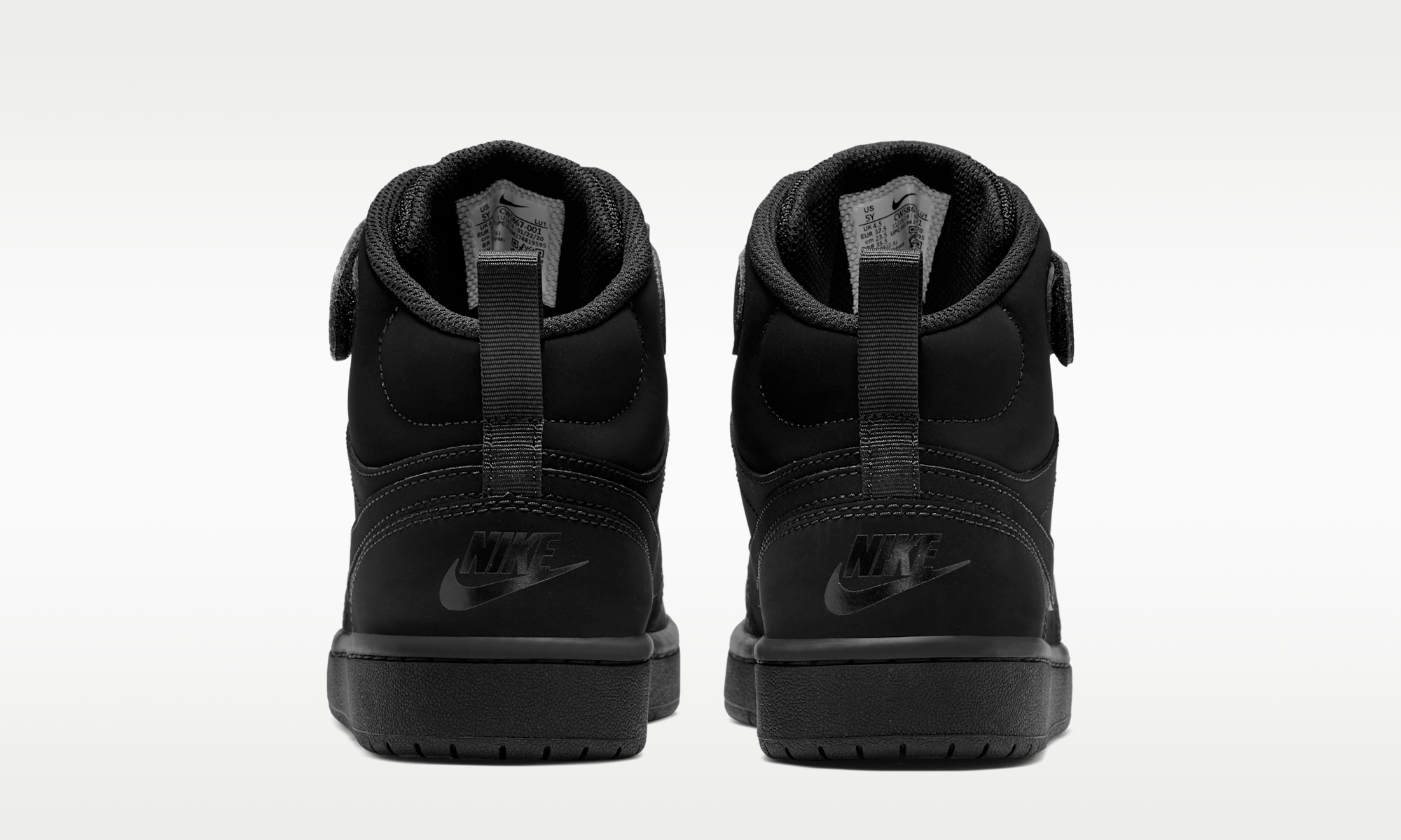 Nike Court Borough Mid 2 Triple Black
