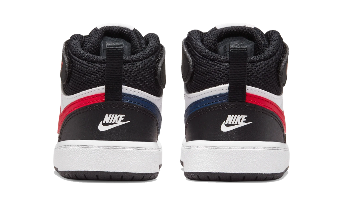 Nike Court Borough Mid 2 White Black University Red (TD)