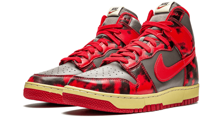 Nike Dunk High 1985 Red Acid Wash, Red/Brown-Butter (DD9404-600)