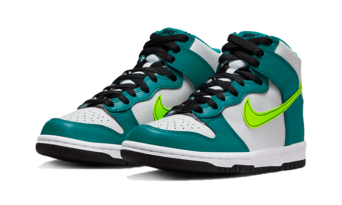 Nike Dunk High Bright Spruce Volt, White/Bright Spruce/Black/Volt (DB2179-109)