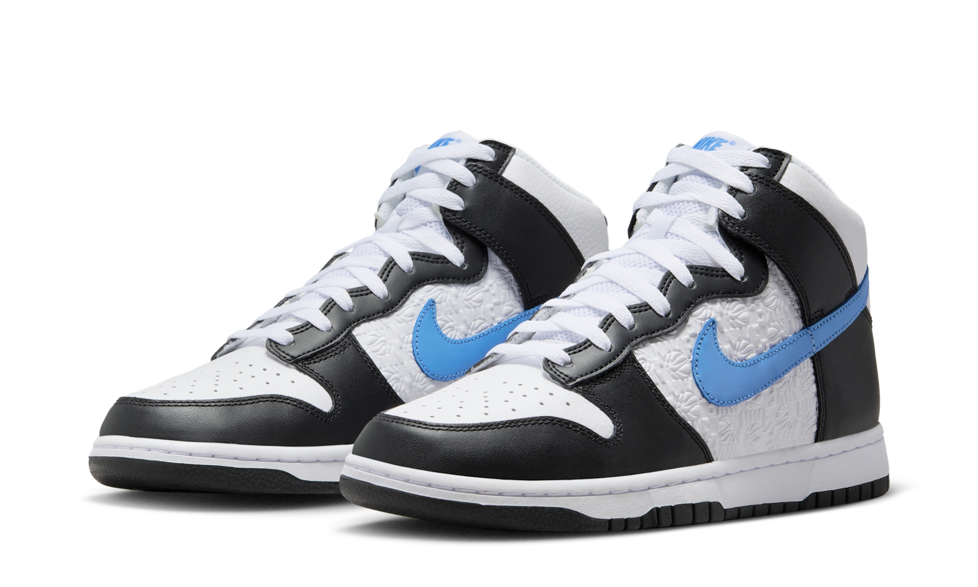 Nike Dunk High Retro FLC Black University Blue White