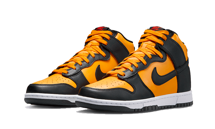 Nike Dunk High Retro Reverse Goldenrod, University Gold/White/Habanero Red/Black (DD1399-700)