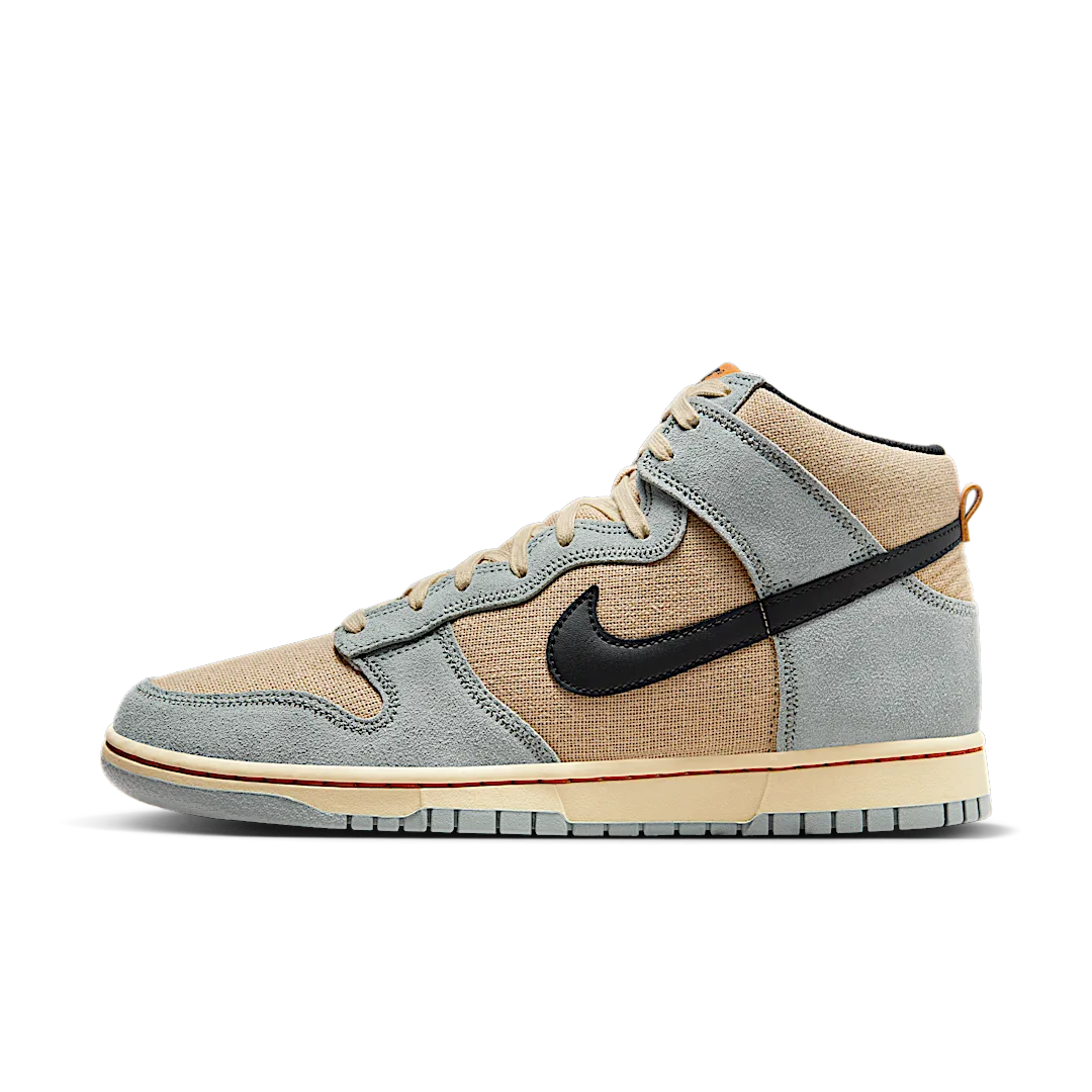 Nike Dunk High SE Hemp Hoops, Grain/Black-Light Pumice-Pale Vanilla-Monarch (FJ4191-200)