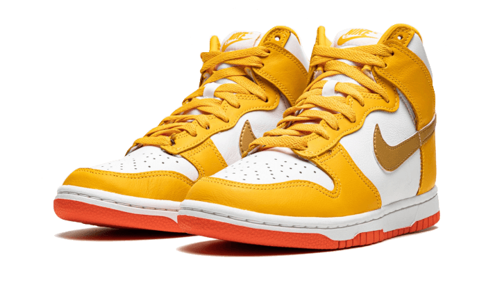 Nike Dunk High University Gold, University Gold/White-Crimson (DQ4691-700)