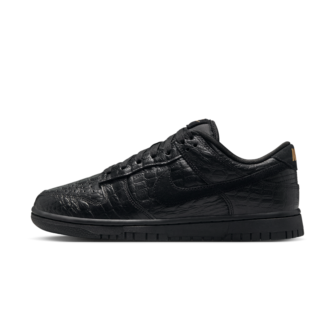 Nike Dunk Low Crocodile Black, Black/Metallic Gold/Off Noir/Black (HV4388-001)