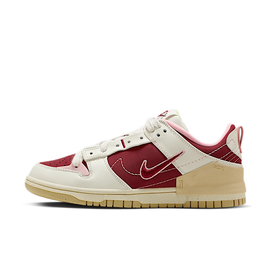 Nike Dunk Low Disrupt 2 Valentine's Day (2023), Team Red/Team Red/Cashmere (FD4617-667)