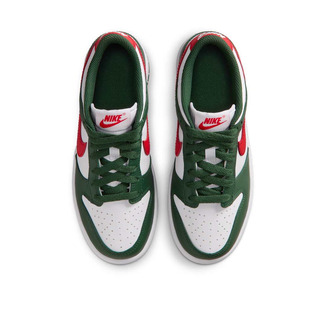 Nike Dunk Low Fir White University Red
