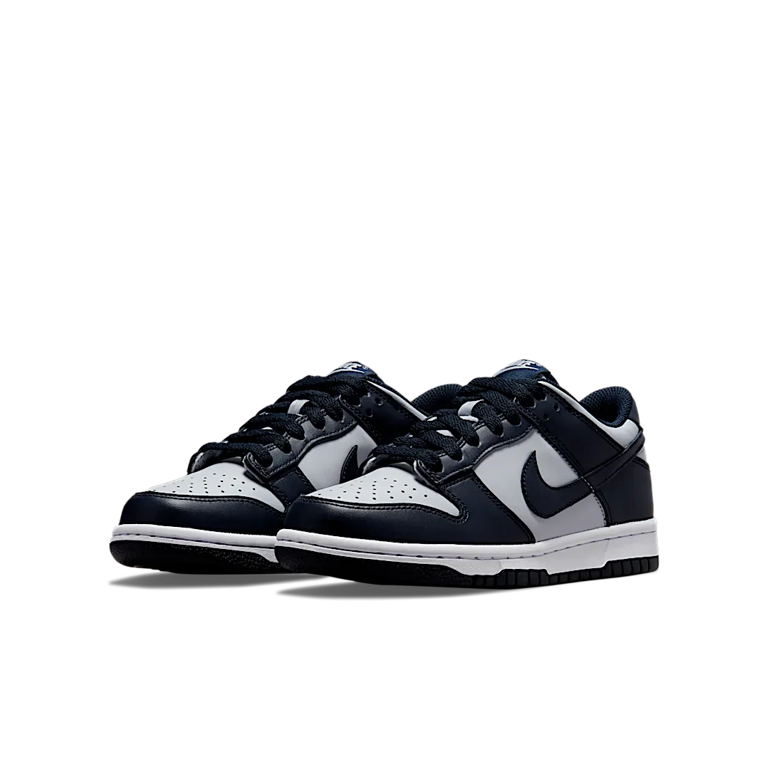 Nike Dunk Low Georgetown, Wolf Grey/Dark Obsidian-Total Orange (CW1590-004)