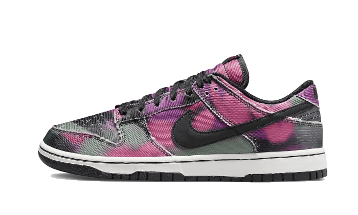 Nike Dunk Low Graffiti Pink, Black/Summit White/Red Orbit/Black (DM0108-002)