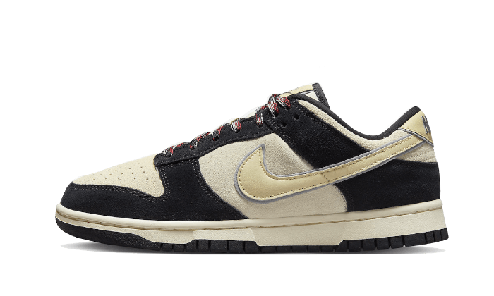 Nike Dunk Low LX Black Suede Team Gold, Black/Team Gold/Coconut Milk (DV3054-001)