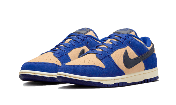Nike Dunk Low LX Blue Suede, Deep Royal Blue/Dark Obsidian (DV7411-400)