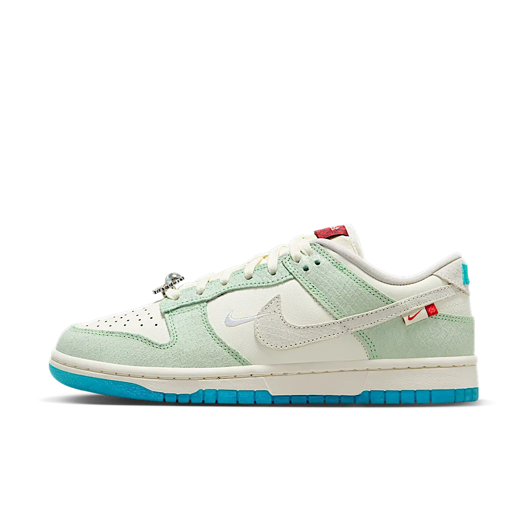 Nike Dunk Low LX Year of the Dragon (2024), Sail/Dusty Cactus/Vapor Green/Dragon Red (FZ5065-111)