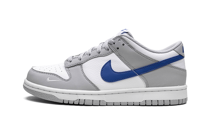 Nike Dunk Low Mini Swoosh Wolf Grey Game Royal, Wolf Grey/Game Royal-White (FN3878-001)