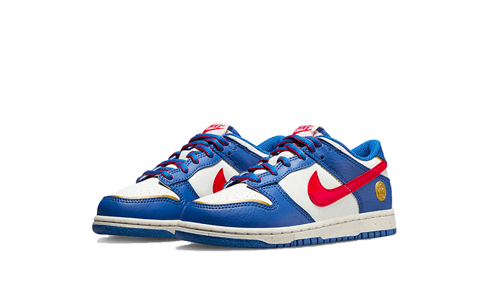 Nike Dunk Low Next Nature Superhero (PS), Varsity Royal/White/Varsity Red/Metallic Gold (FD0673-400)