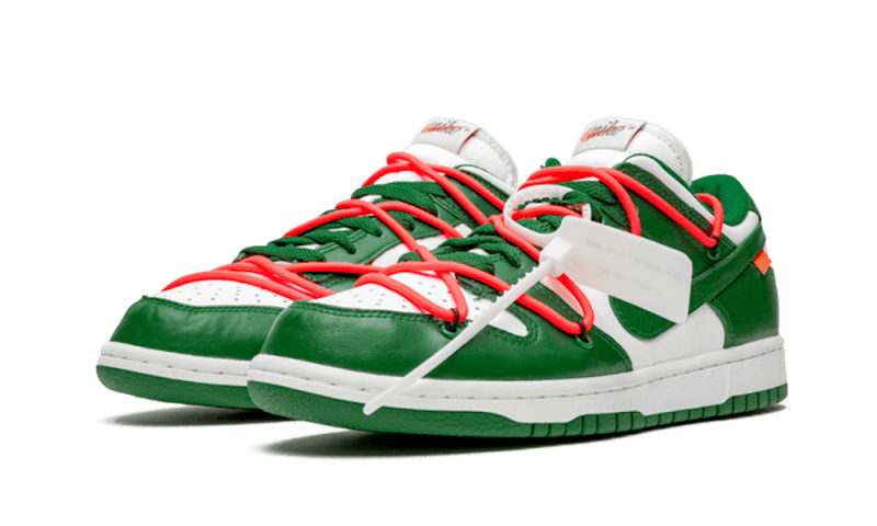 Nike Dunk Low Off-White Pine Green, White/Pine Green-Pine Green (CT0856-100)